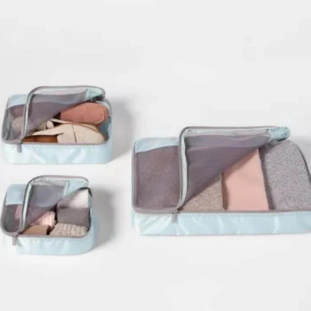 3pc Packing Cube Set Light - Made by Design